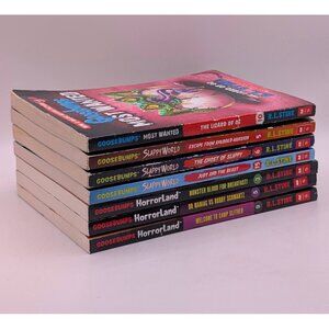 Goosebumps Paperback Lot of 7 Books R.L. Stine HorrorLand Slappy World Mixed